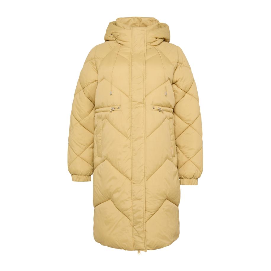 QS QS Wintermantel goudgeel -