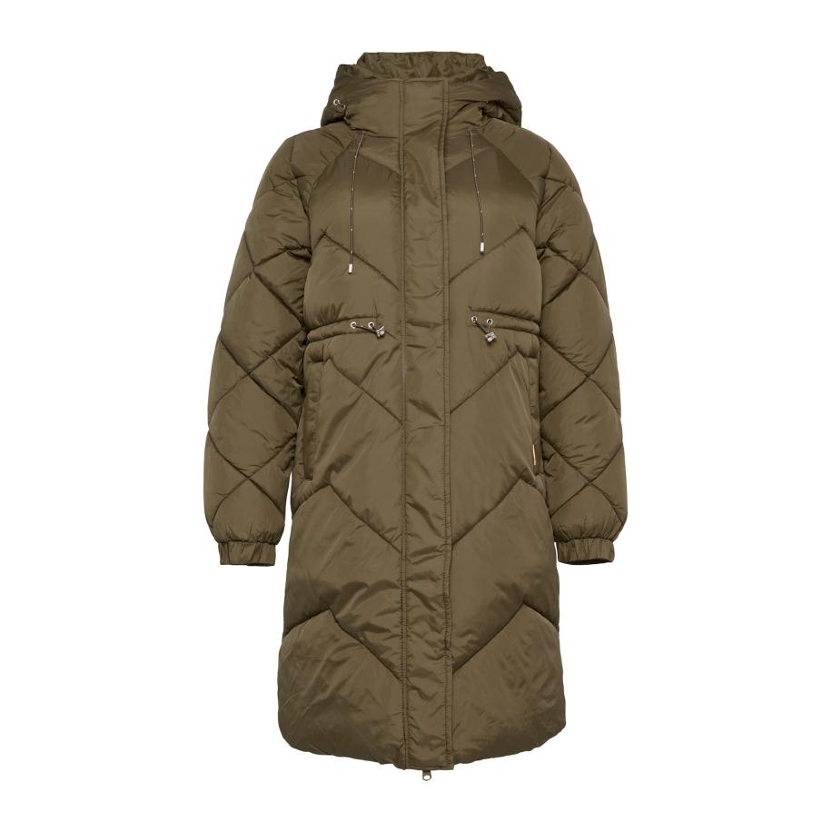 QS QS Wintermantel olijfgroen -