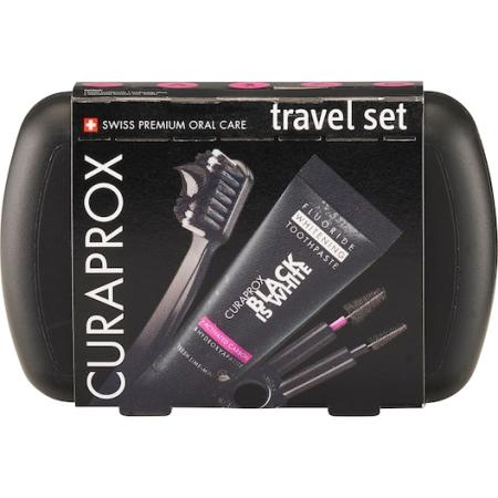 Curaprox Tandenborstels Reisset Zwart is Wit Unisex