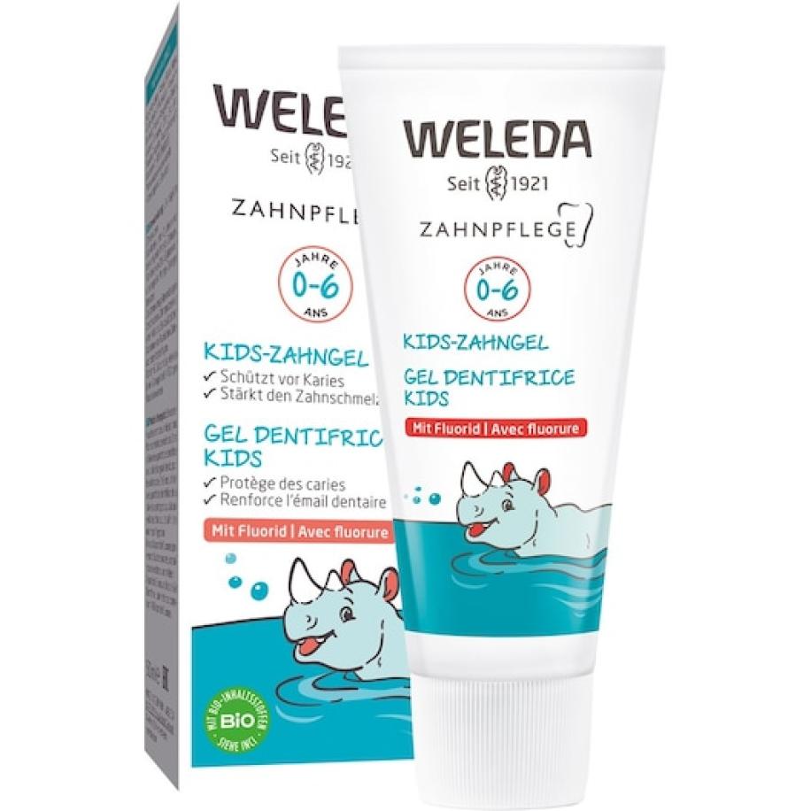 Weleda Baby's en kinderen Kindertandgel met fluoride Tandpasta Unisex 50 ml