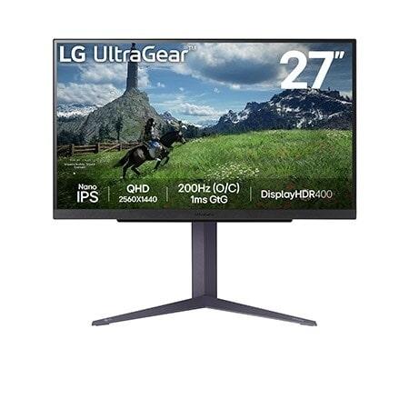 LG 27 UltraGear™ QHD Gaming Monitor - 180Hz (O/C 200Hz) Nano IPS - 27GS85Q