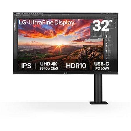 LG 32 Ergo UHD 4K IPS Monitor met USB-C - 32UN880K