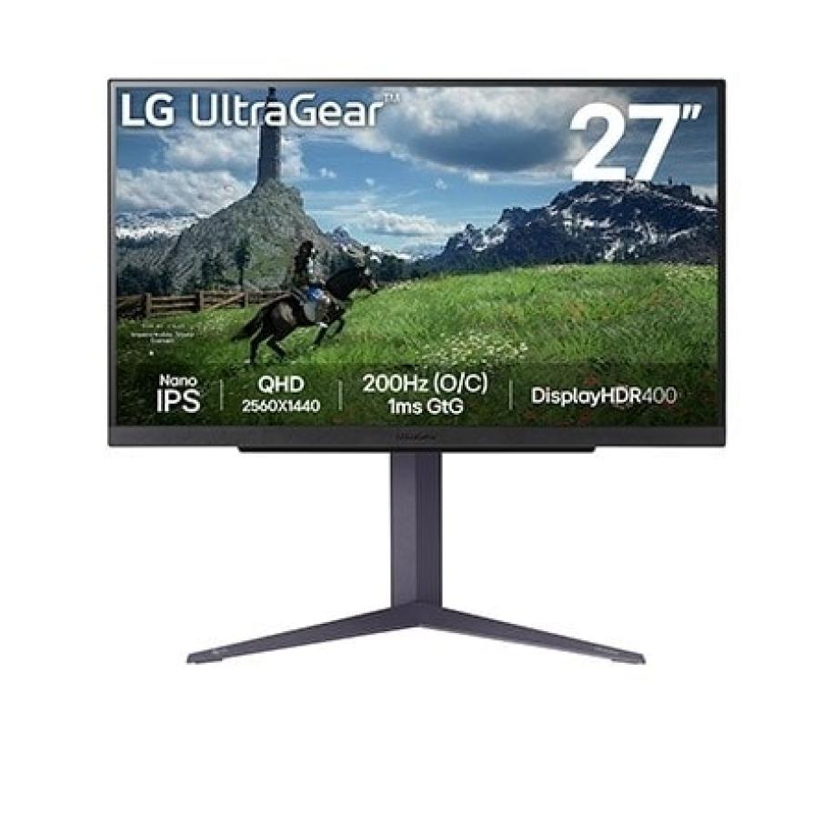 LG 27 UltraGear™ QHD Gaming Monitor - 180Hz (O/C 200Hz) Nano IPS - 27GS85Q