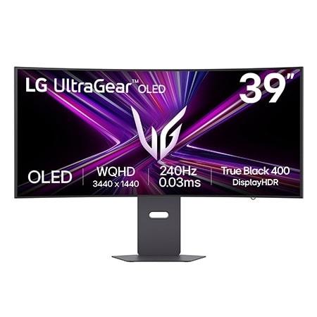 LG UltraGear™ 39-inch OLED 240Hz WQHD Curved Gaming Monitor 0.03ms (GtG), DisplayHDR True Black 400, USB-C (PD 65W) & HDMI 2.1 - 39GX900A-B
