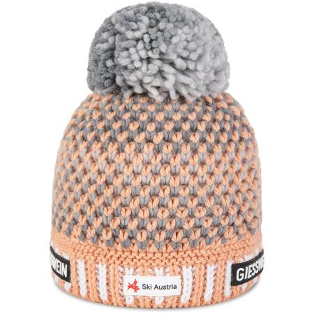 Giesswein GIESSWEIN Muts Laaxer Stökli grijs / gemengde kleuren / pasteloranje