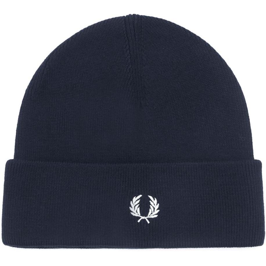 Fred Perry Muts Wol Blend Navy - Blauw