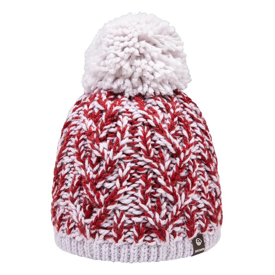 Giesswein GIESSWEIN Muts Seeköpfle rood / zwart / wit -