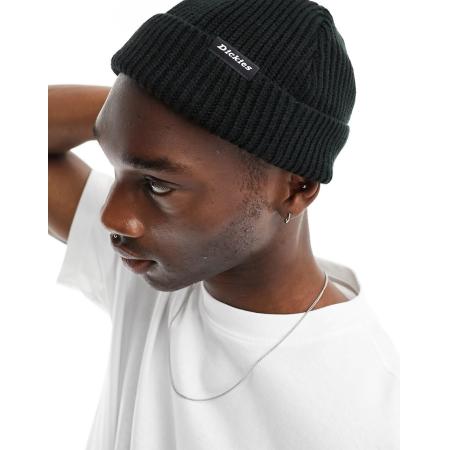 Dickies - Woodworth - Beanie met wafeltextuur in zwart