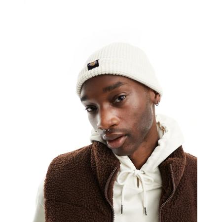 Dickies - Woodworth - Beanie met wafelstructuur in ecru-Neutraal