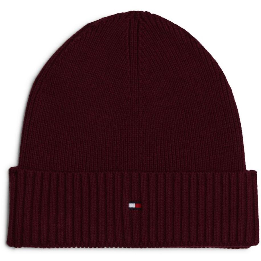 Tommy Hilfiger Knitted Muts Bordeaux - Rood