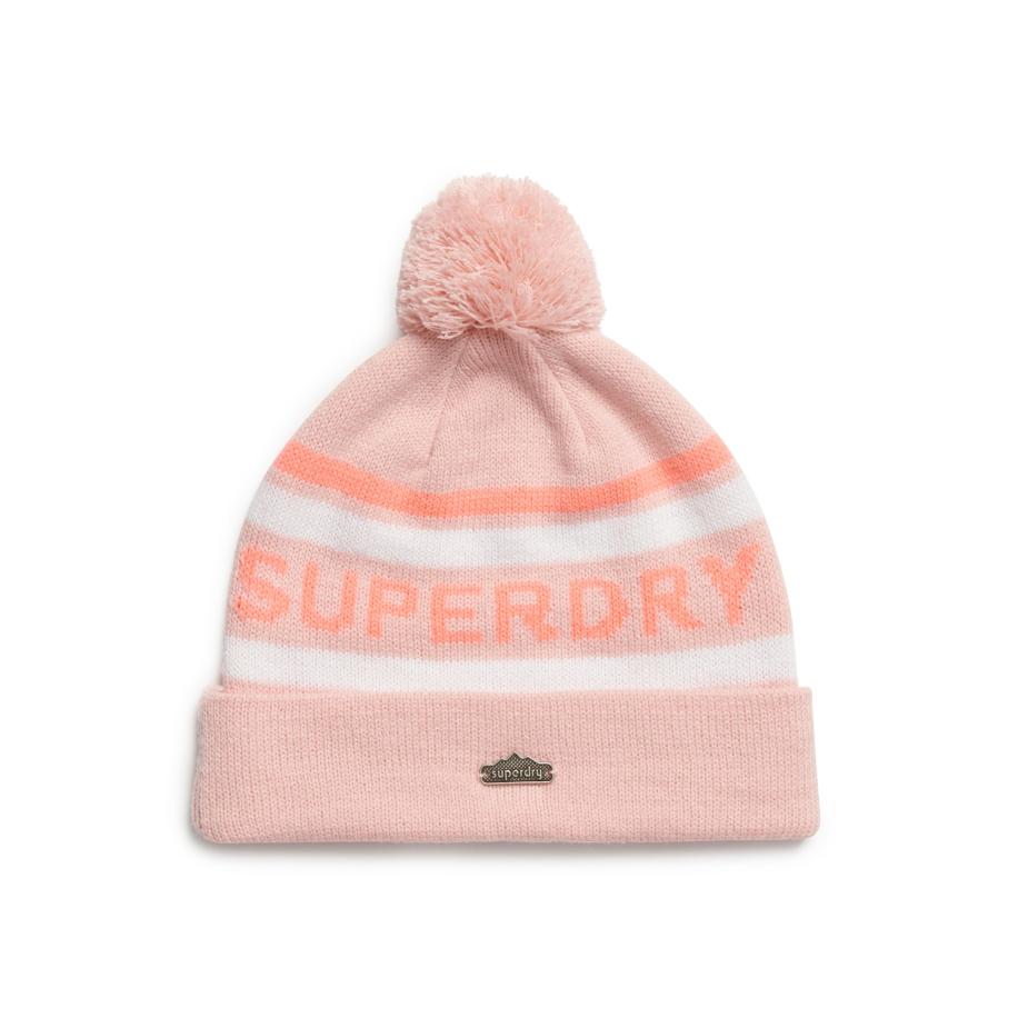Superdry Muts rosa / natuurwit Roze