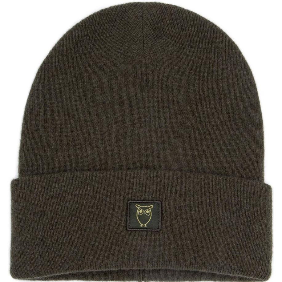 KnowledgeCotton Apparel Muts Wol Donkergroen - Groen