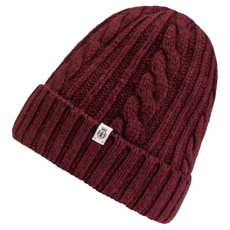 Roeckl Muts CABLED CHARM bordeaux / wijnrood / donkerrood