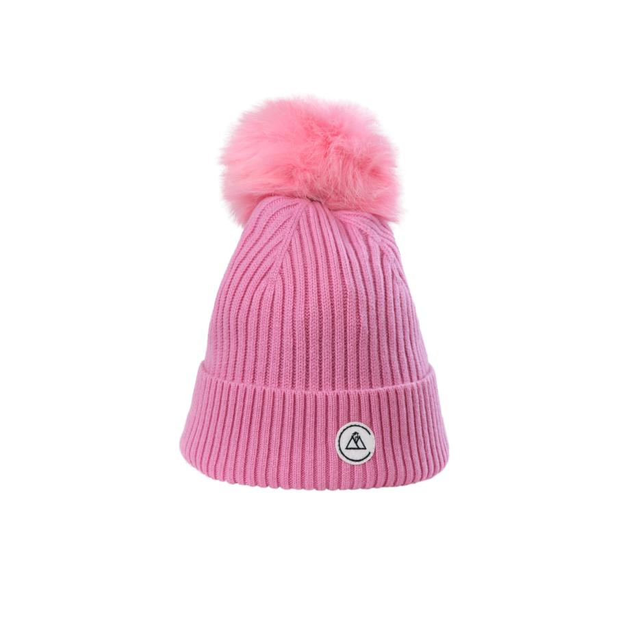 CASH-MERE.CH CASH-MERE.CH Muts pink / wit -