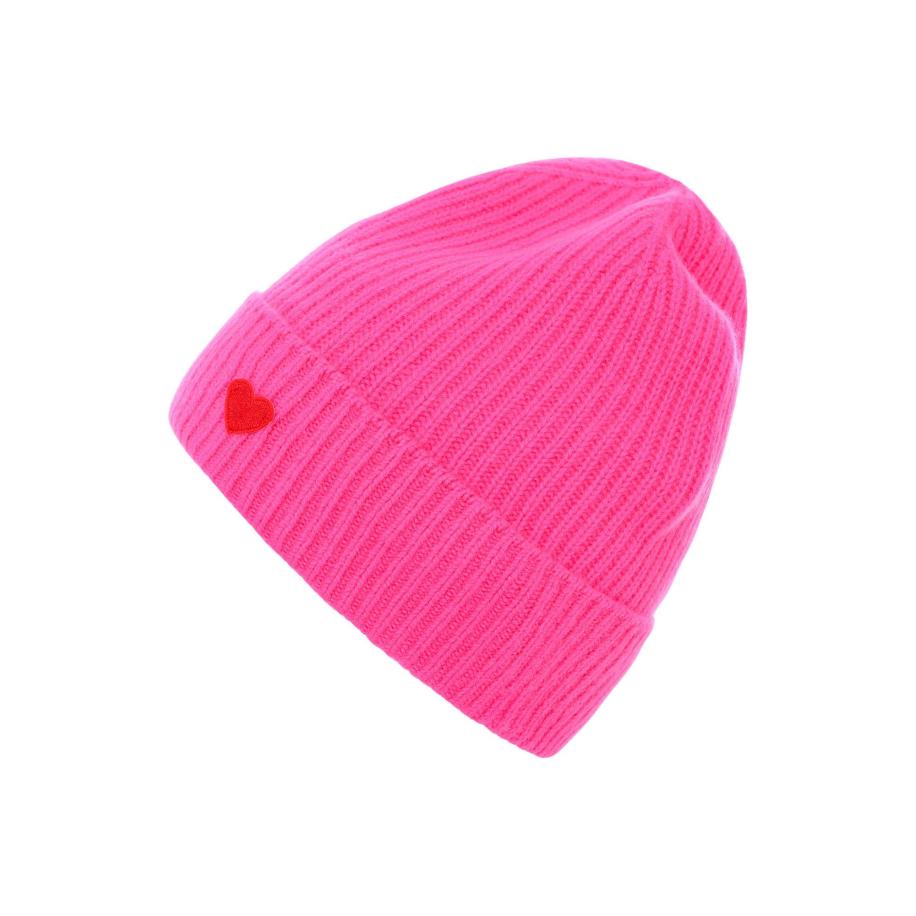 zwillingsherz Zwillingsherz Muts donkerroze / rood -