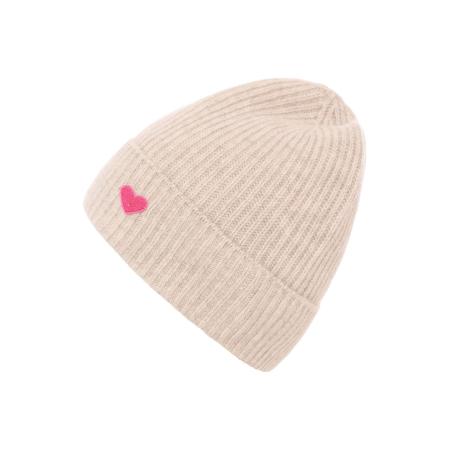 zwillingsherz Zwillingsherz Muts lichtbeige / pink