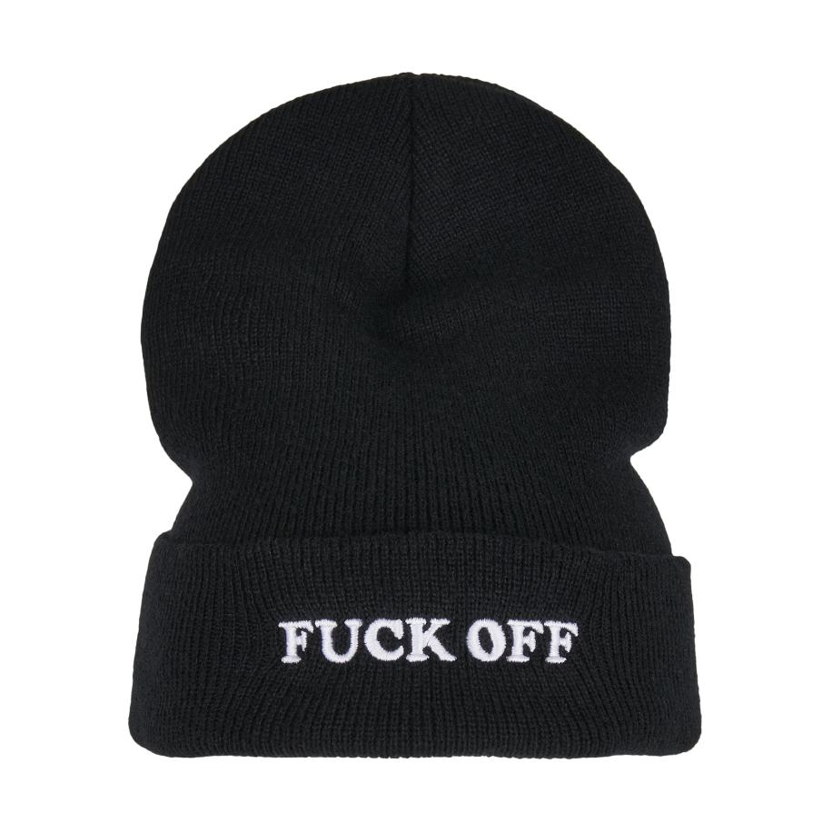 Mister Tee Muts Fuck Off zwart / wit Zwart