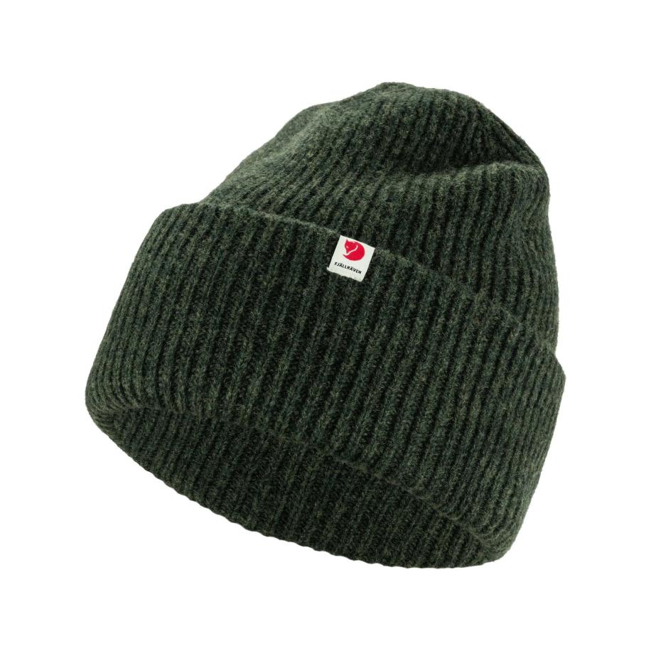 Fjällräven Muts groen / bloedrood / wit Groen