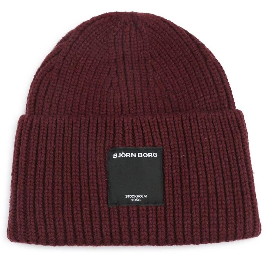 Bjorn Borg Knitted Muts Bordeaux - Rood
