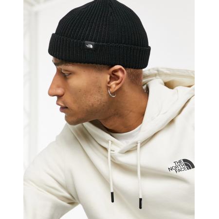 The North Face - Fisherman - Geribbelde beanie in zwart