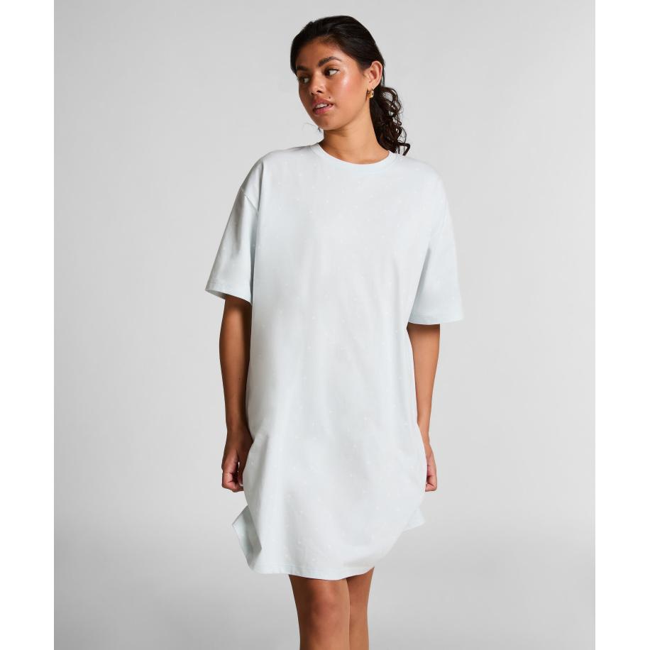 Hunkemöller Nachthemd Blauw Blauw