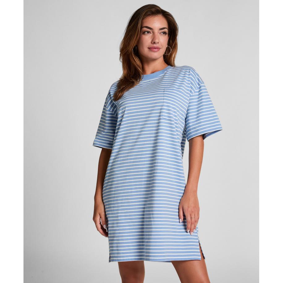 Hunkemöller Nachthemd Blauw Blauw