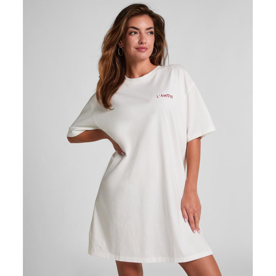 Hunkemöller Nachthemd Wit Wit