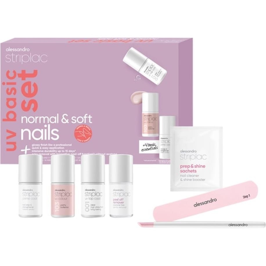 Alessandro Striplac UV Colour Basic Set Normal & Soft Nails Nagellak Dames