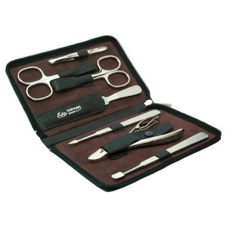 ERBE Manicure-etuis Waterbuffel & juchtleren etui 7-delig Make-Up Tas Unisex