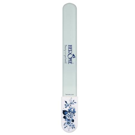 Herome Cosmetics Handverzorging Glass Nail File Large - Delfts Blauw