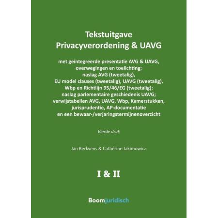 Tekstuitgaven - Tekstuitgave Privacyverordening & UAVG