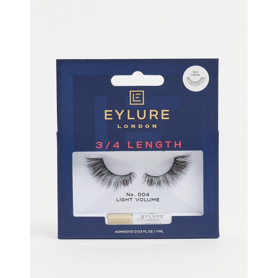 Eylure Kunstwimpers met 3/4e lengte in kleur 'Accent No. 4'-Zwart