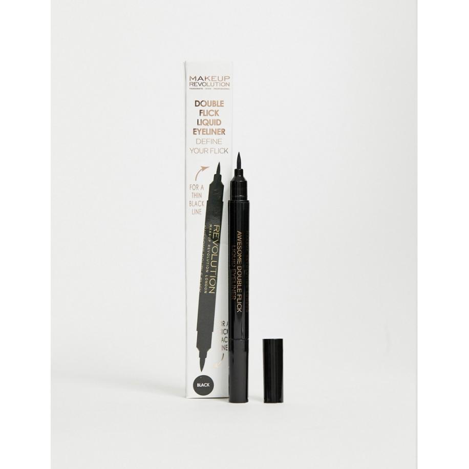 Revolution Awesome Double Flick Dikke en dunne eyeliner-Zwart