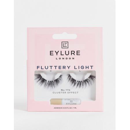 Eylure Fluttery Light Cluster Effect Valse Wimpers No. 174-Zwart
