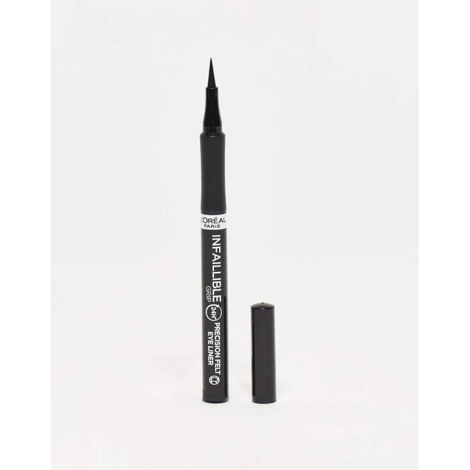 L'Oreal Paris Infallible Grip Precision Felt 0,4mm 27H Longwear Eyeliner in zwart