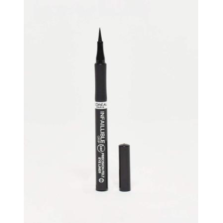 L'Oreal Paris Infallible Grip Precision Felt 0,4mm 27H Longwear Eyeliner in zwart