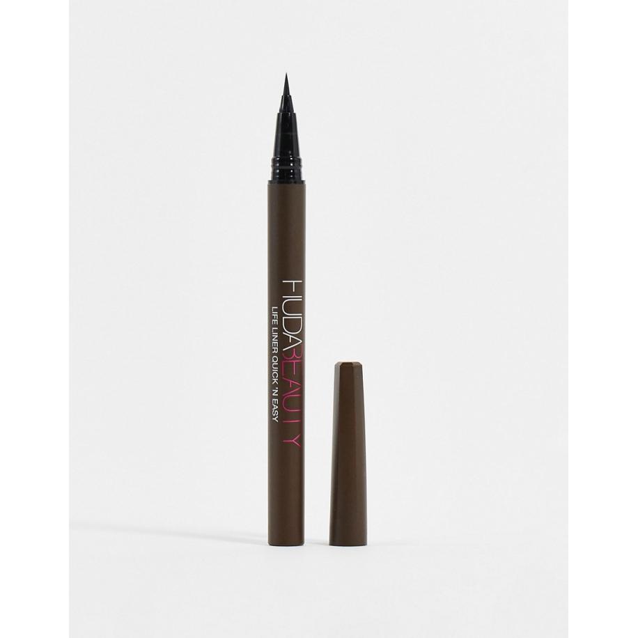 Huda Beauty Quick 'n Easy Precision Vloeibare eyeliner Brown-Bruin