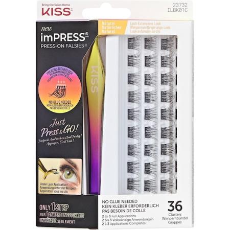 KISS imPRESS Press-On Falsies Natural Lash Extension Look Kunstwimpers Dames