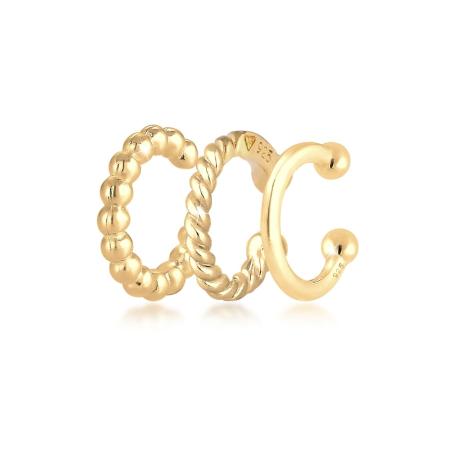 Elli Set minimalistische oorbellen van 925 sterling zilver in goudkleur