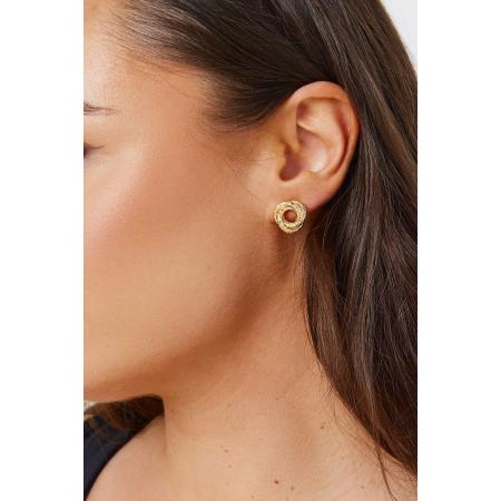 Yours Gedraaide Oorbellen Met Textuur In Goudsize One Size