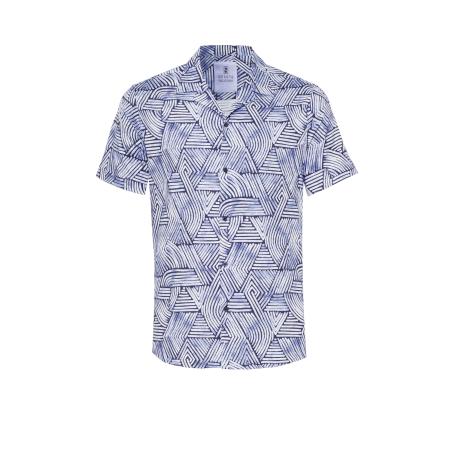 Desoto DESOTO Overhemd blauw / nachtblauw / wit