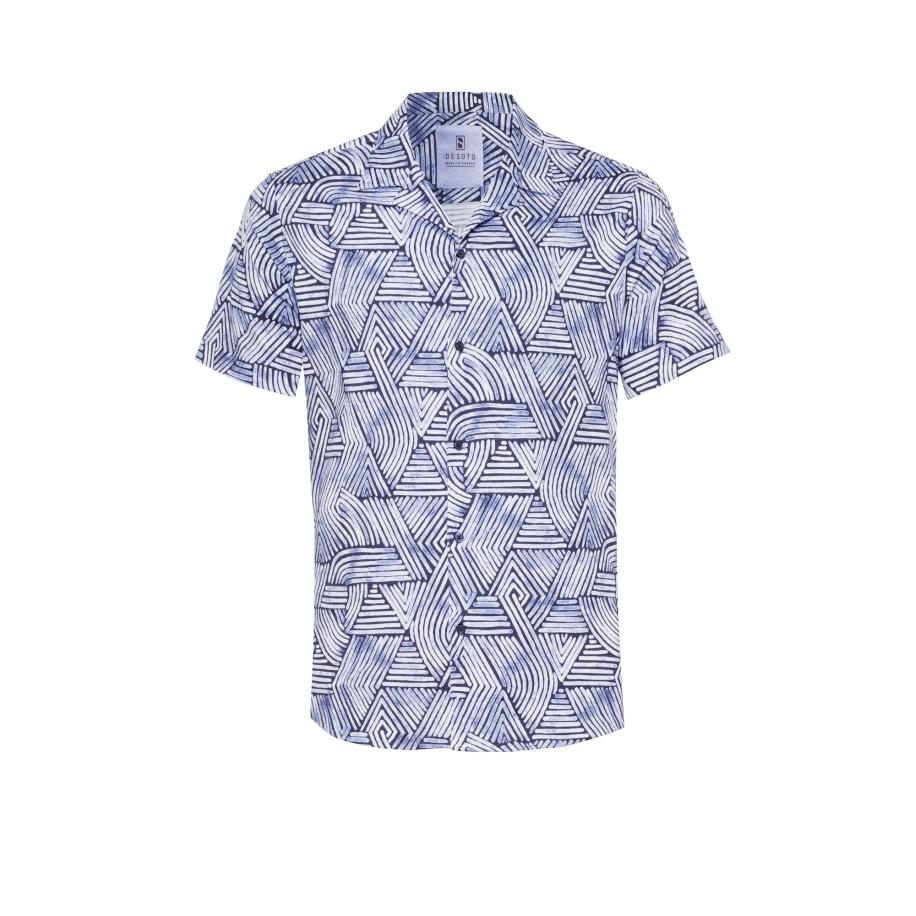 Desoto DESOTO Overhemd blauw / nachtblauw / wit -