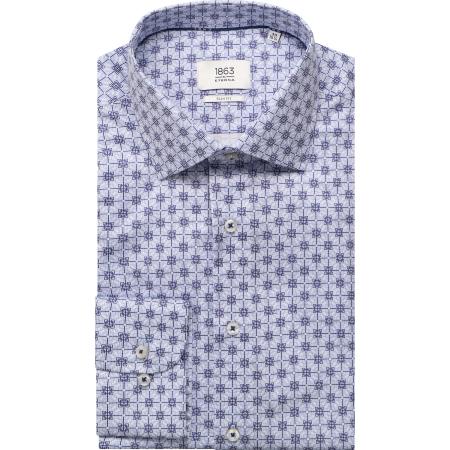 ETERNA 1863 Overhemd blauw, Bedrukt