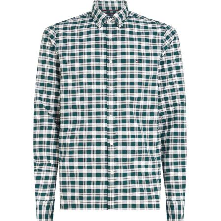 Tommy Hilfiger Oxford Overhemd Ruit Groen
