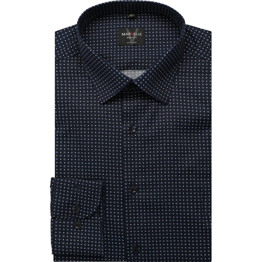 Marvelis Overhemd ML6 (vanaf 68 CM) marine Blauw