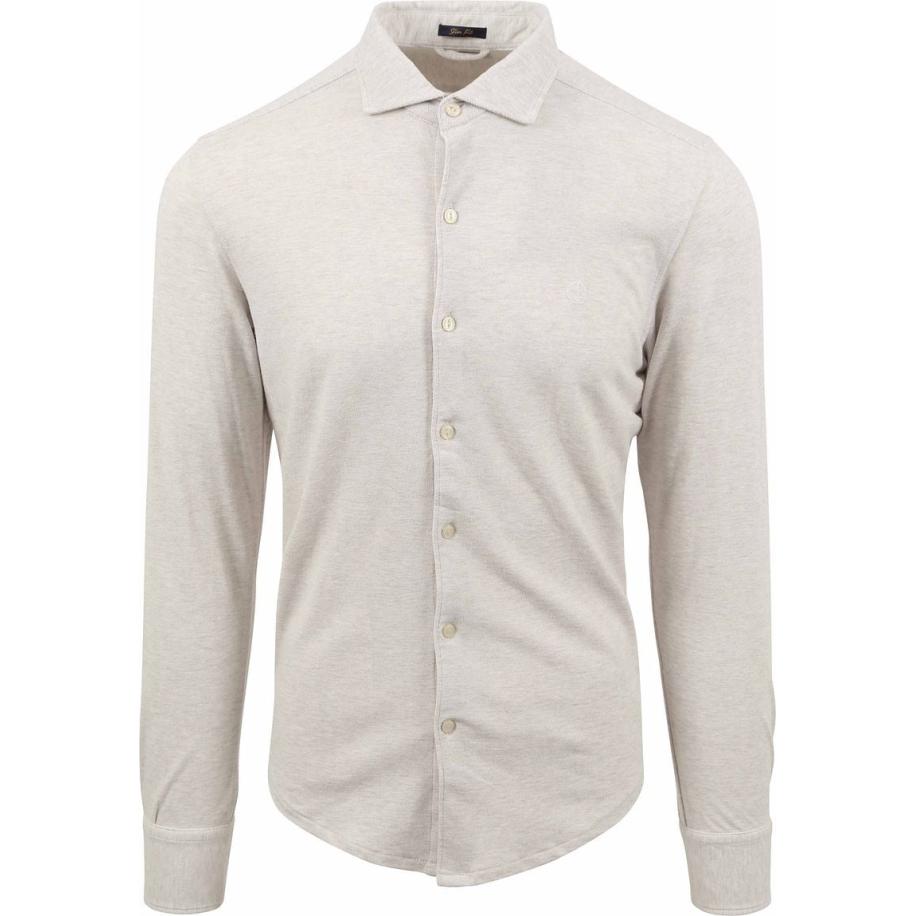 Dstrezzed Overhemd Kirk Ecru Bruin