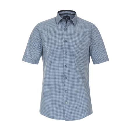 Redmond Casual Overhemd Korte mouw blauw