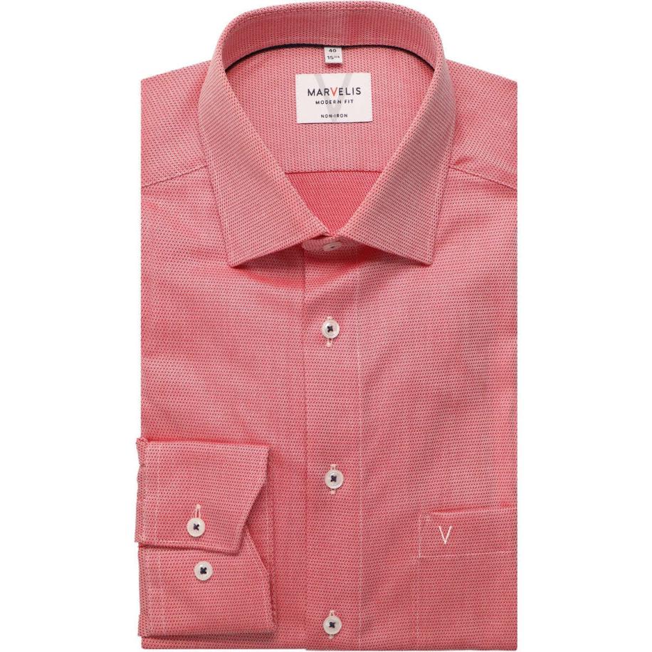 Marvelis Overhemd ML6 (vanaf 68 CM) rood Rood
