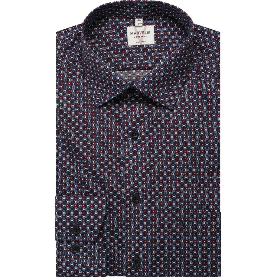 Marvelis Overhemd marine, Motief Blauw