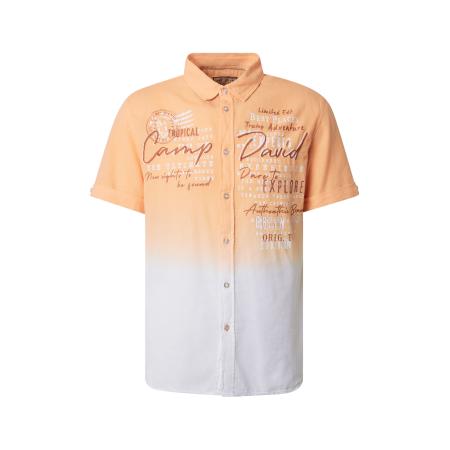 Camp David CAMP DAVID Overhemd oranje / mandarijn / wit